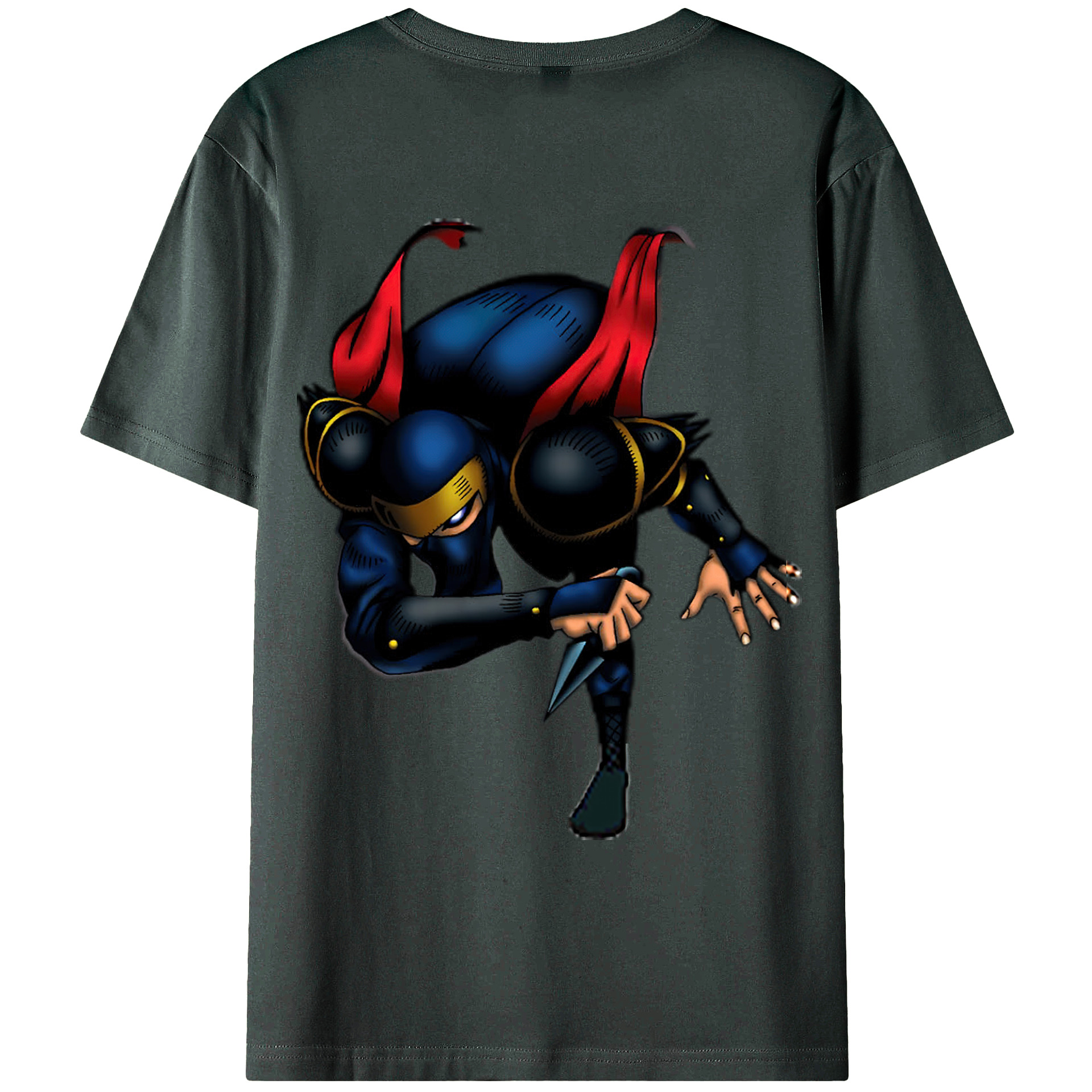 （画像用） 遊☆戯☆王 Yu-Gi-Oh! 綿100％ メンズ半袖Tシャツ（バックプリント） 通気性